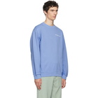 Eckhaus Latta Blue Logo Crewneck Sweatshirt