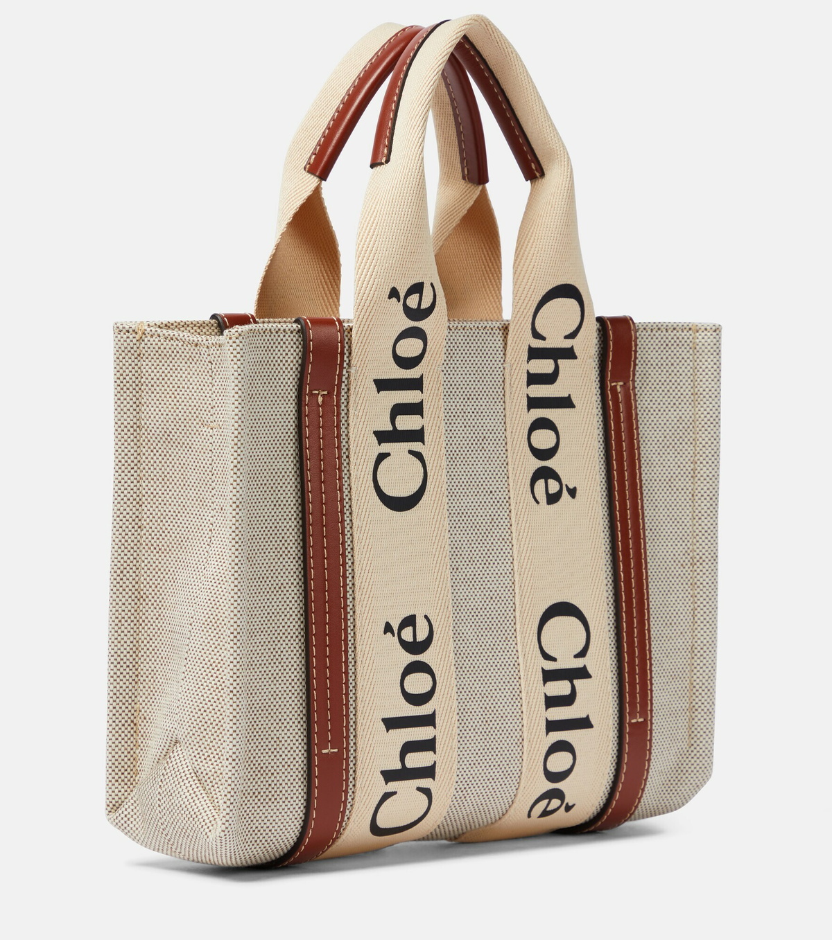 Chloe Woody Small canvas tote Chloe
