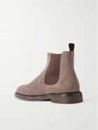 Brunello Cucinelli - Suede Chelsea Boots - Brown