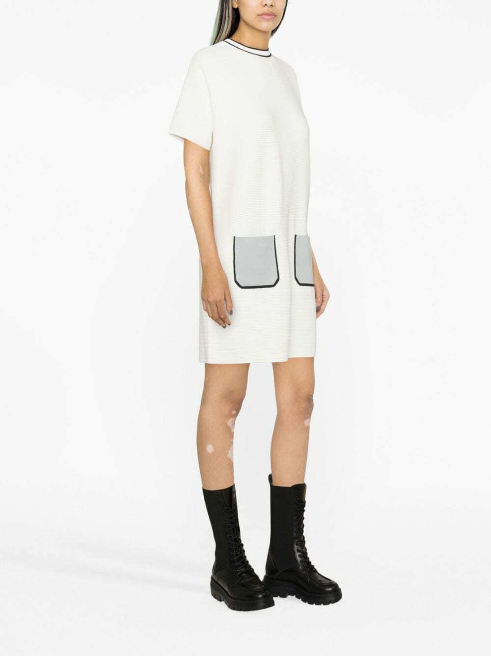 armani t shirt dress Armani Exchange Cotton Dress with Logo