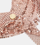 Rabanne Pixel fringed scarf