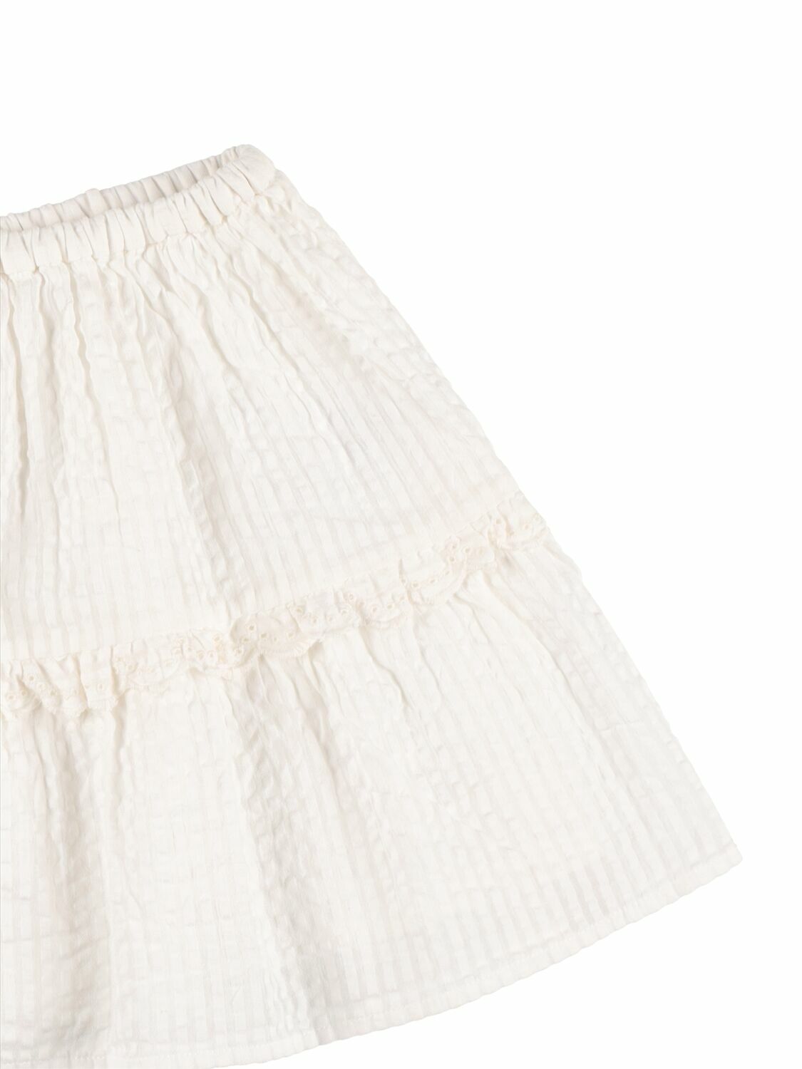 Bonpoint Girls Suzon Cotton Skirt in Multicolour
