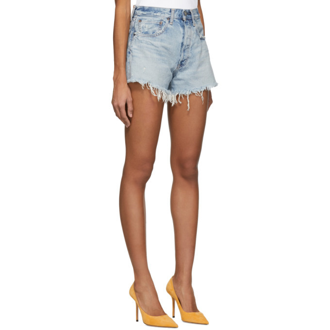 Moussy Vintage Blue Denim Mathews Shorts