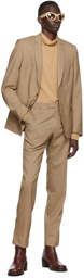 Dries Van Noten Beige Check Suit