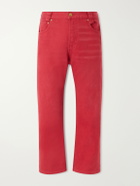 Willy Chavarria - Chente Straight-Leg Jeans - Red