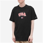 Tommy Jeans Men's Classic Modern Sports USA T-Shirt in Black