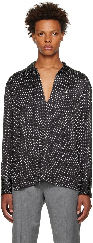 Photo: Commission Black Polka Dot Shirt