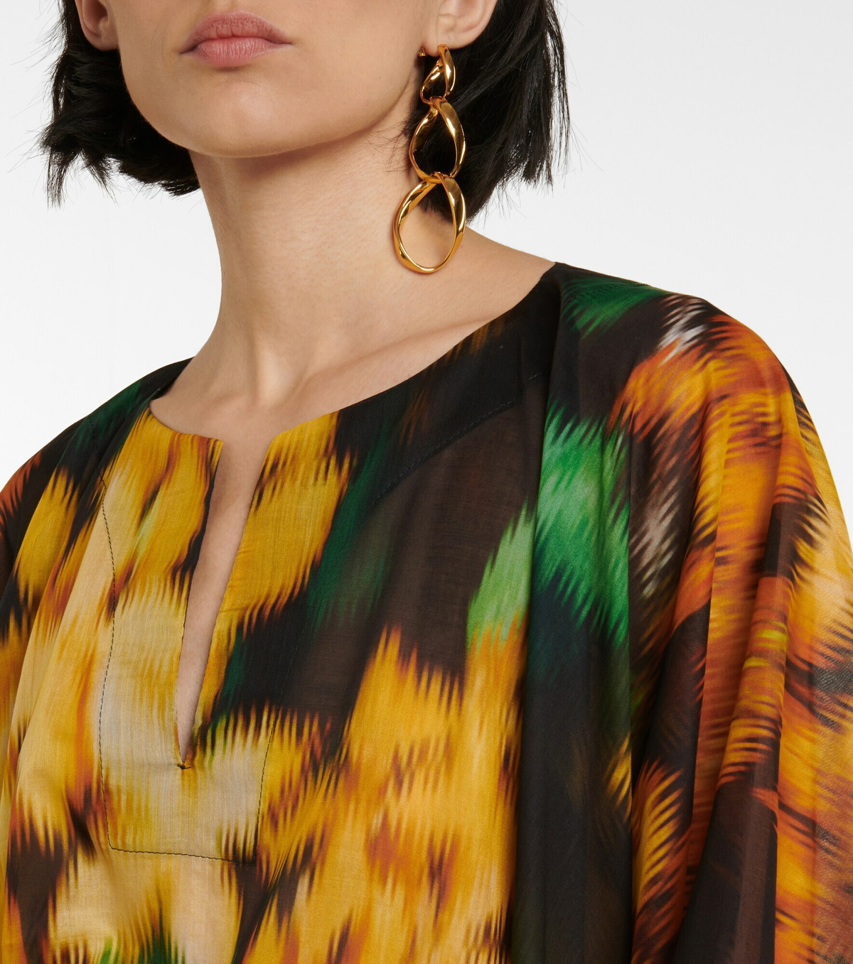 Dries Van Noten Women's Caftano Cartland Con Stampa Multicolor main image 1