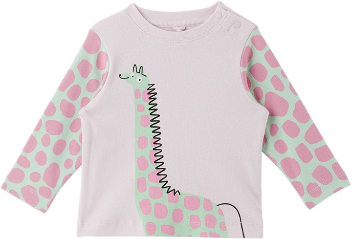 Photo: Stella McCartney Baby Pink Giraffe Long Sleeve T-Shirt