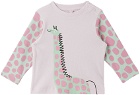 Stella McCartney Baby Pink Giraffe Long Sleeve T-Shirt