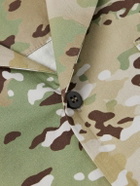 John Elliott - Convertible-Collar Camouflage-Print Cotton-Blend Shirt - Green