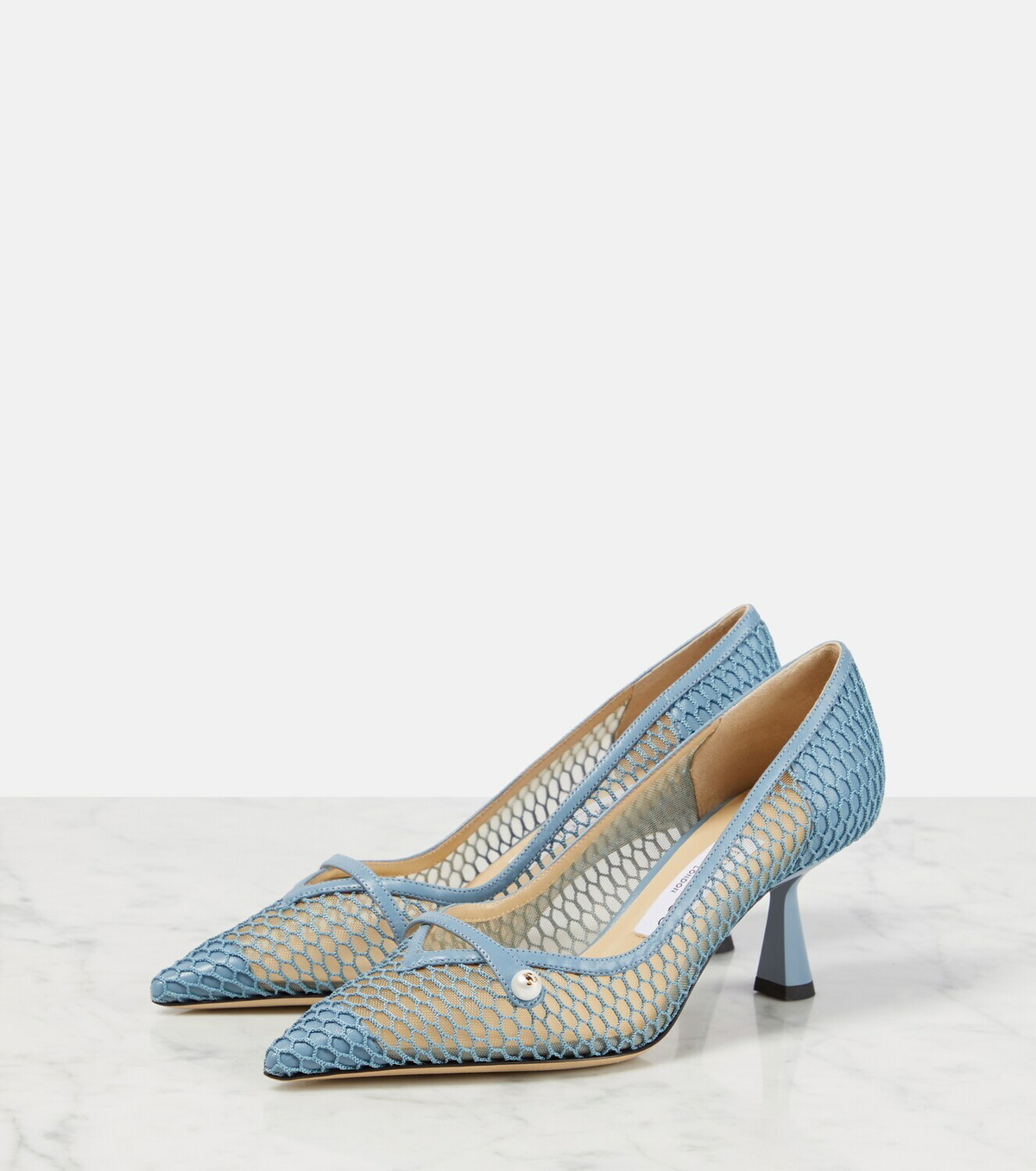 Jimmy Choo Rosalia 65 mesh and leather pumps Jimmy Choo