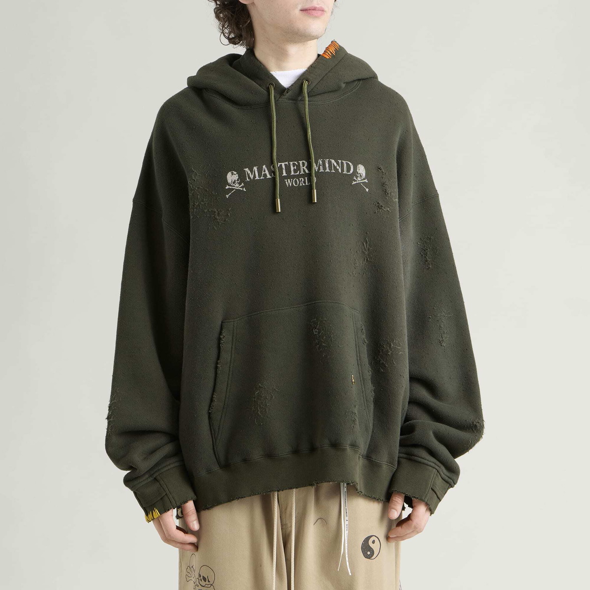 MASTERMIND WORLD Men's OG Vintage Hoodie in Olive