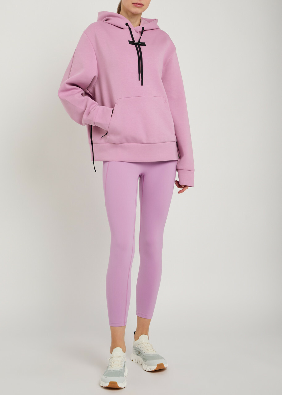 ON Focus Tech Hooded Cotton-blend Sweatshirt Light Purple