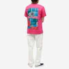 Tired Skateboards Men's Workstation Pocket T-Shirt in Hot Pink