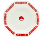 BEAMS JAPAN Plate in White/Red 
