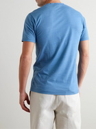 Sunspel - Indigo-Dyed Organic Cotton-Jersey T-Shirt - Blue