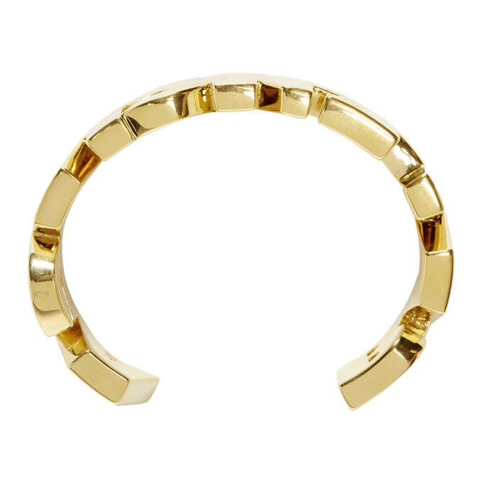 Balenciaga Gold Typo Bracelet Balenciaga