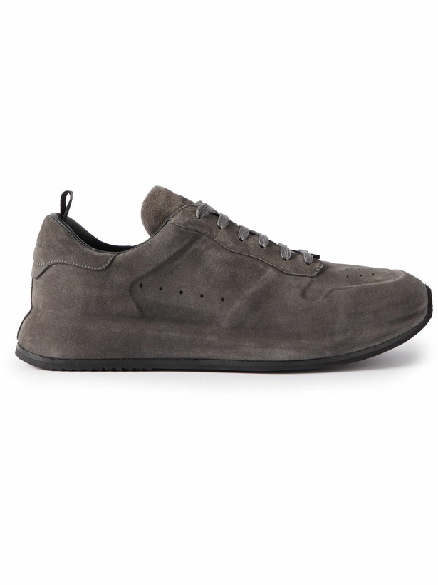 Photo: Officine Creative - Race Lux Suede Sneakers - Gray