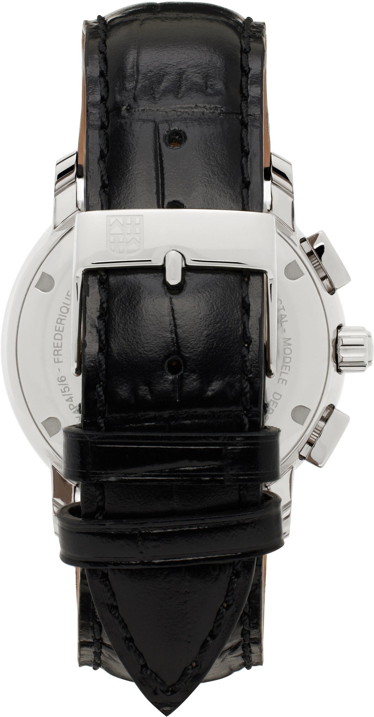 Frédérique Constant Silver & Black Classics Quartz Chronograph Watch