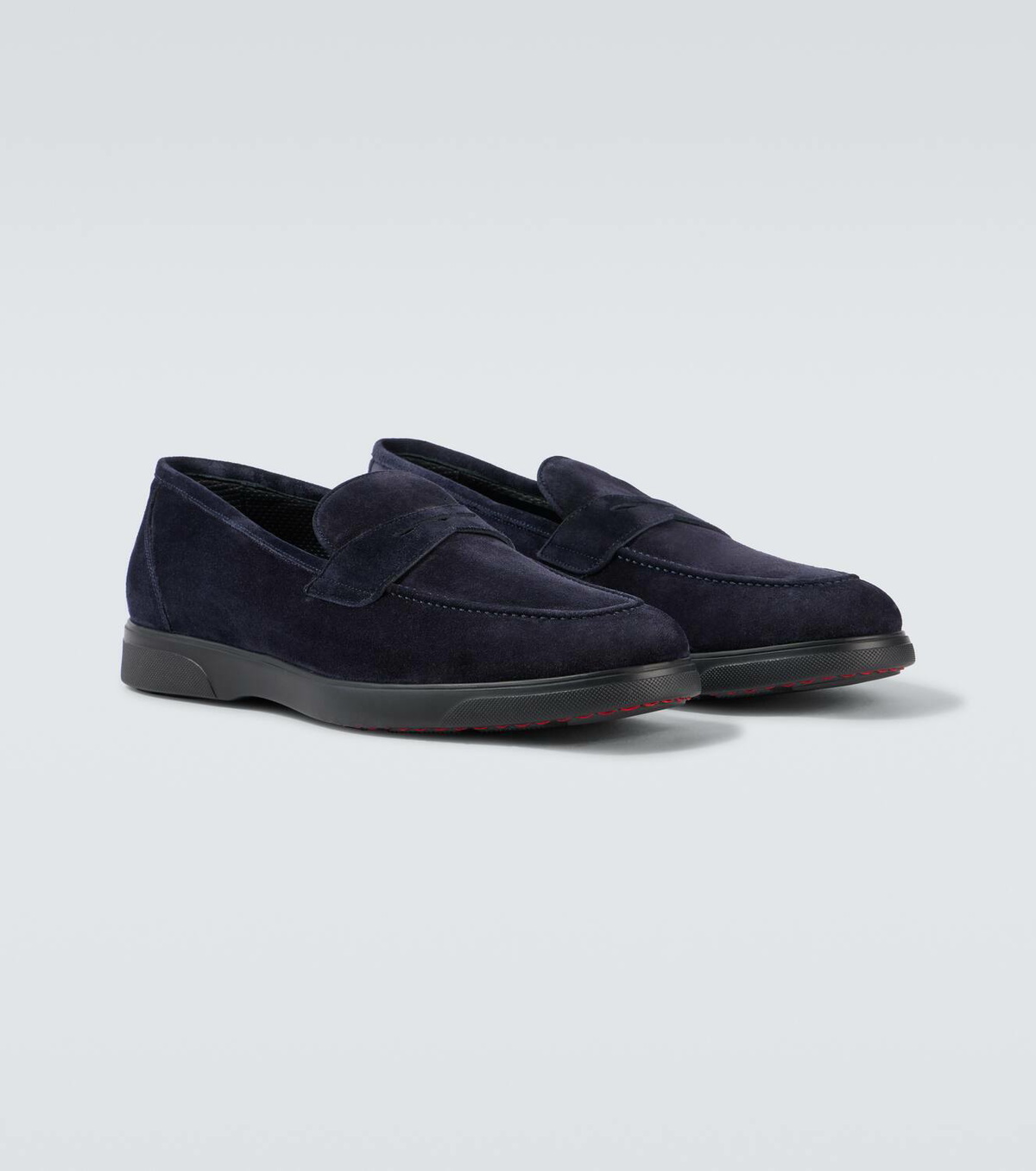 Kiton Suede penny loafers
