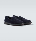 Kiton Suede penny loafers