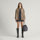 END. Task Suede Leather Shirt in Khaki