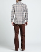 Isaia Mens Shirt in Beige