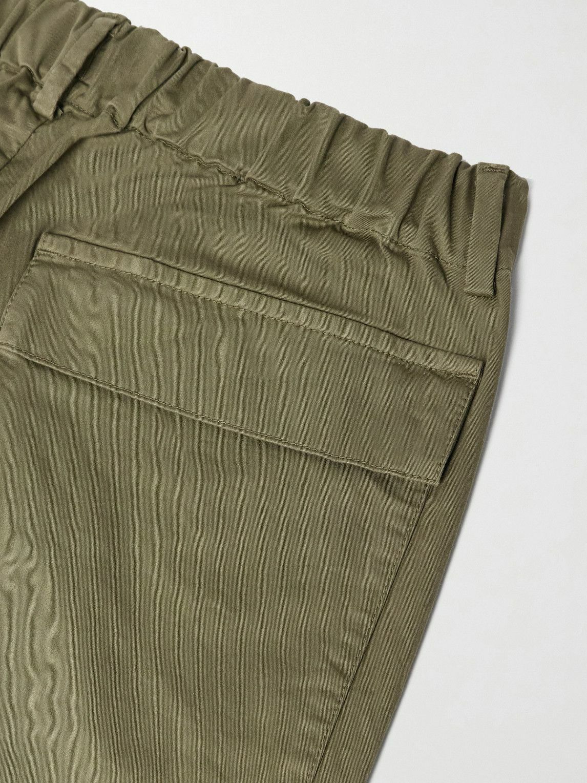 Barena - Tapered Stretch-Cotton Gabardine Trousers - Green