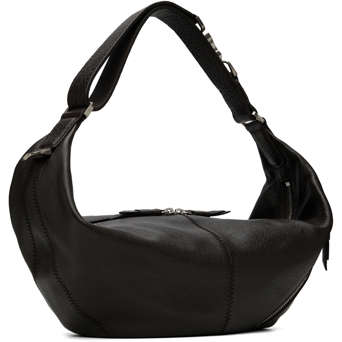LEMAIRE Brown Mini Quiver Clip Bag