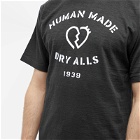 Human Made Men's Military Logo T-Shirt in Black
