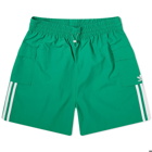 Adidas Women's 3 Stripe Cargo Shorts in Green