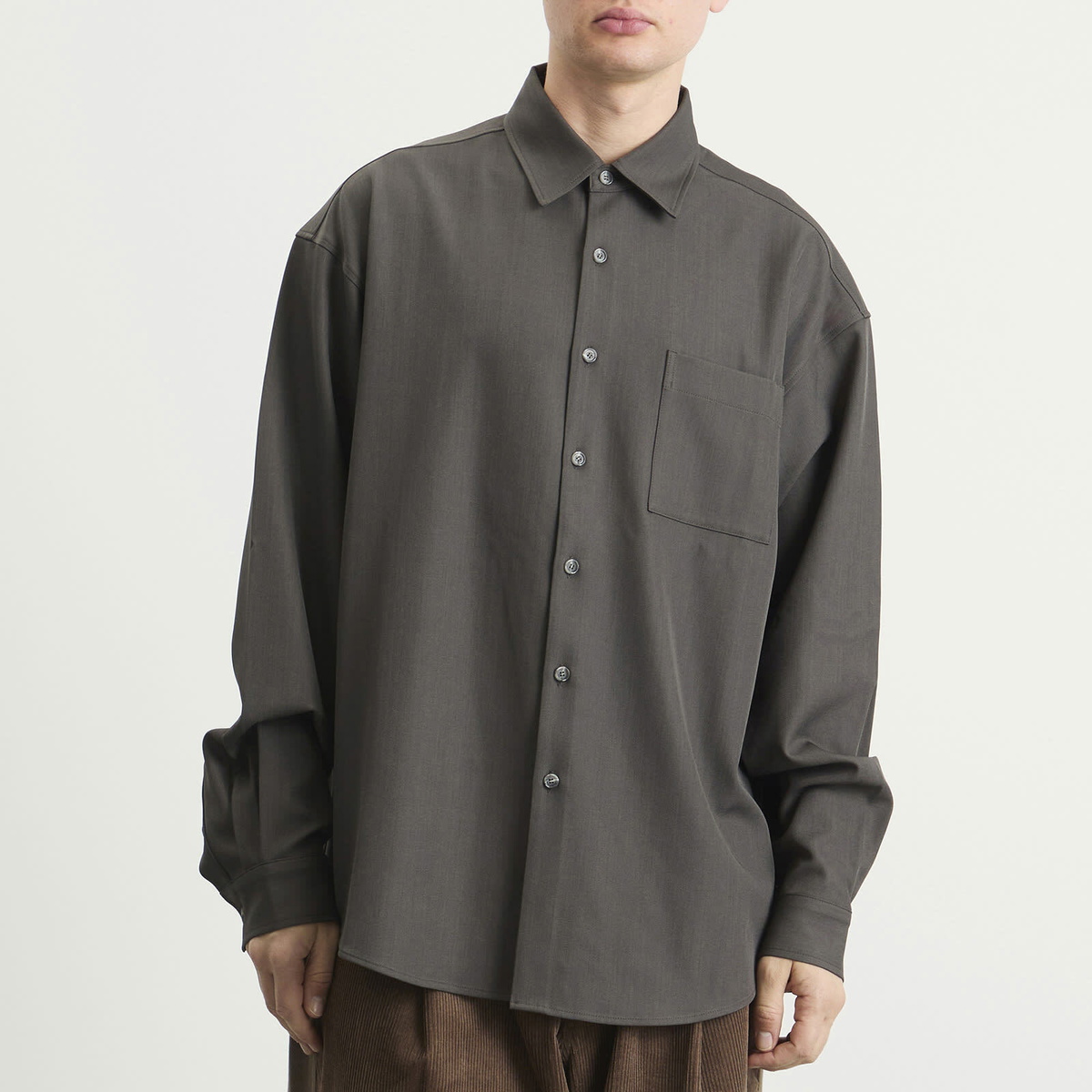 Merely Made Men's Lazy Overshirt in Asphalt Grey