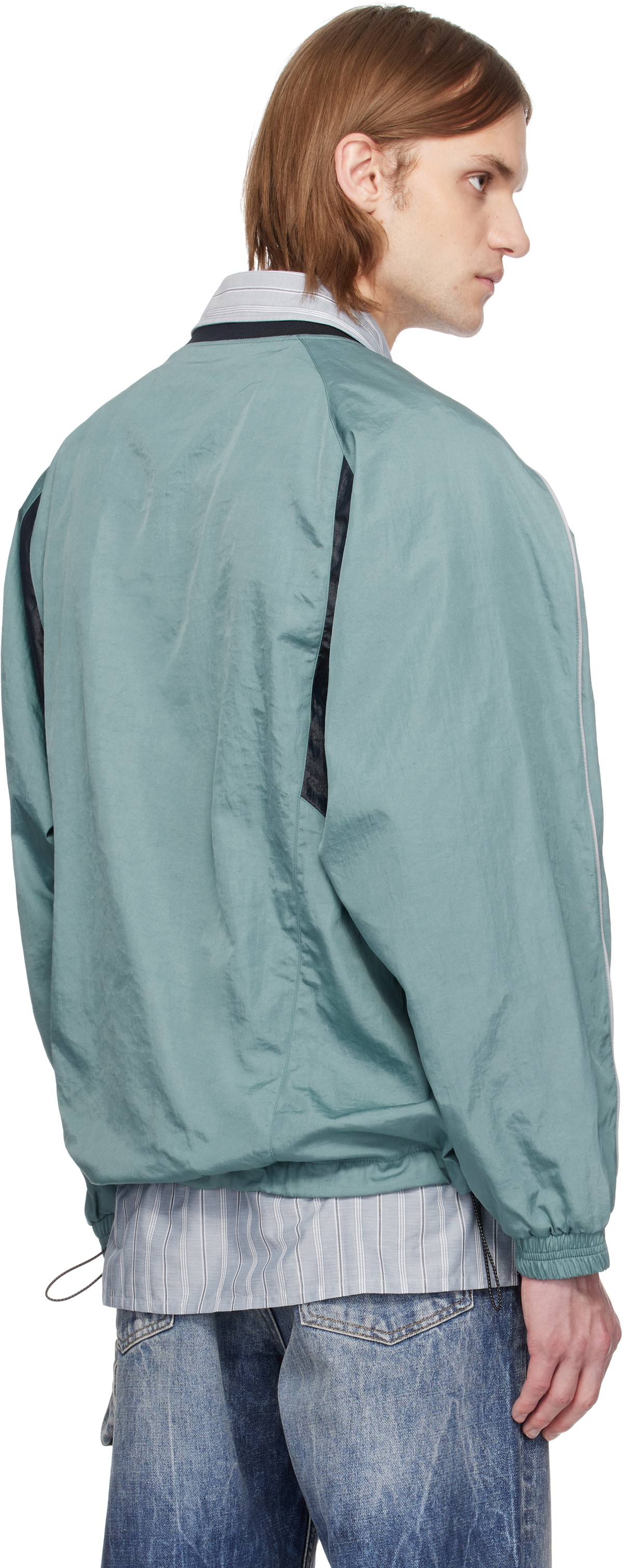 Martine Rose Green Sports Pullover Jacket Martine Rose