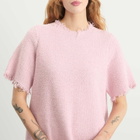 Jil Sander Women's Textured T-Shirt Dress in Candy Pink