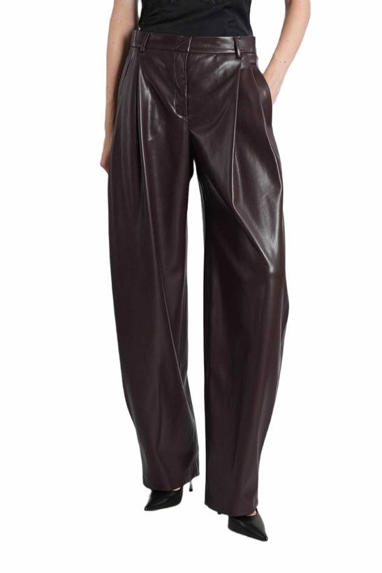 Photo: The Andamane Tracy-low Rise Pants In Bordeaux Polyester