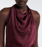 Simkhai Reannon halterneck satin gown
