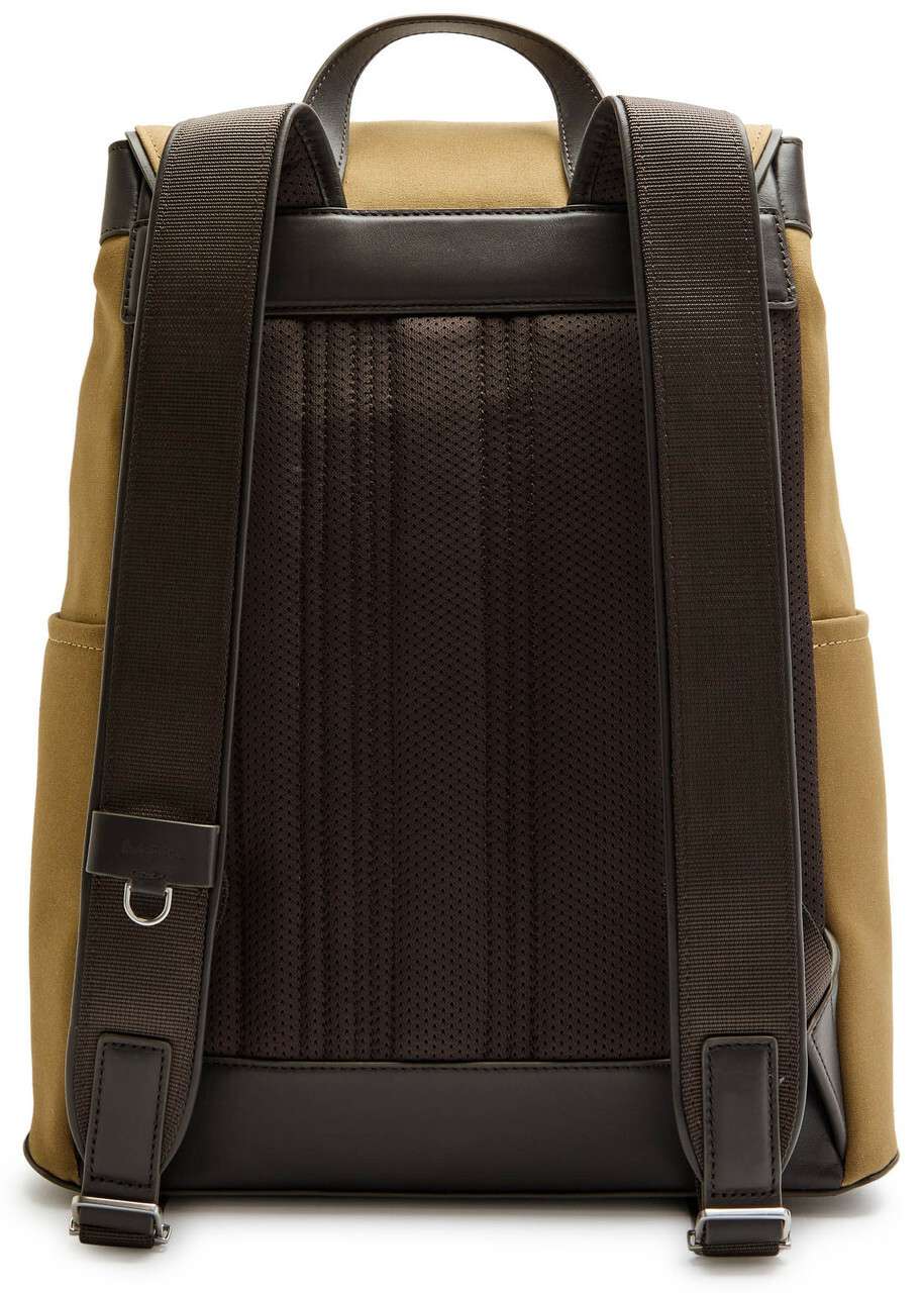 Paul Smith Canvas and Leather Backpack - Brown - One Size