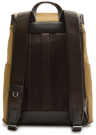 Paul Smith Canvas and Leather Backpack - Brown - One Size