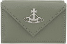 Vivienne Westwood Green Re-Vegan Envelope Wallet