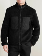 Mr P. - Shell-Trimmed Fleece Jacket - Black