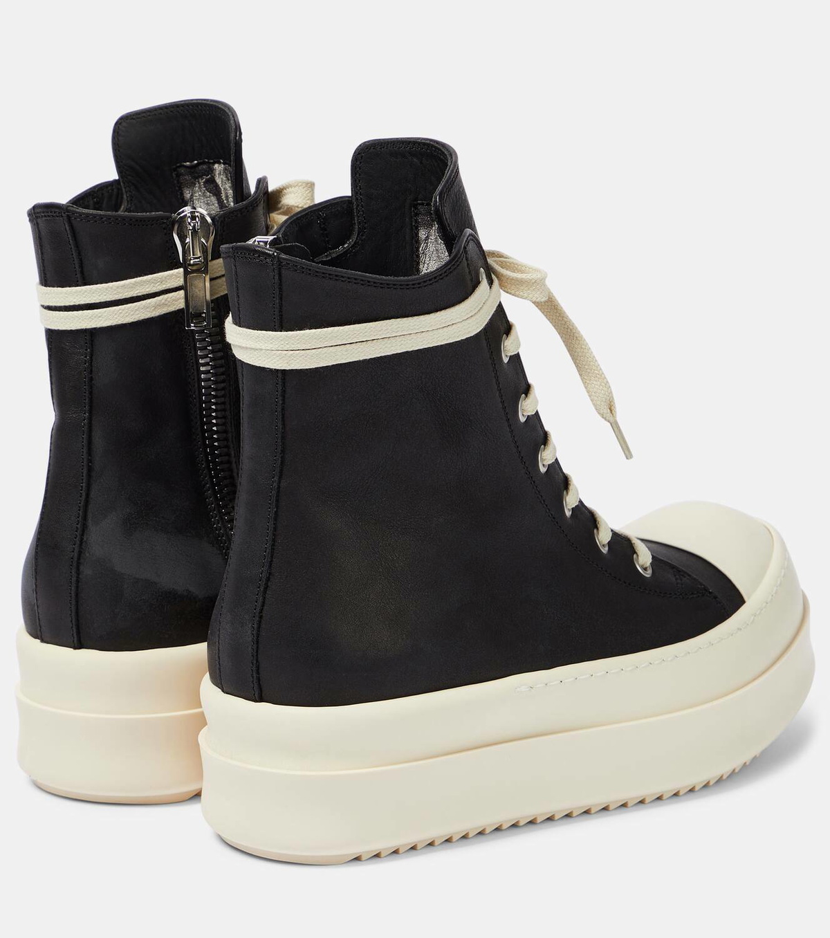 Rick Owens Bumper leather high-top sneakers