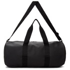 Essentials Black Coated Logo Duffle Bag