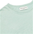 Officine Generale - Garment-Dyed Linen T-Shirt - Green