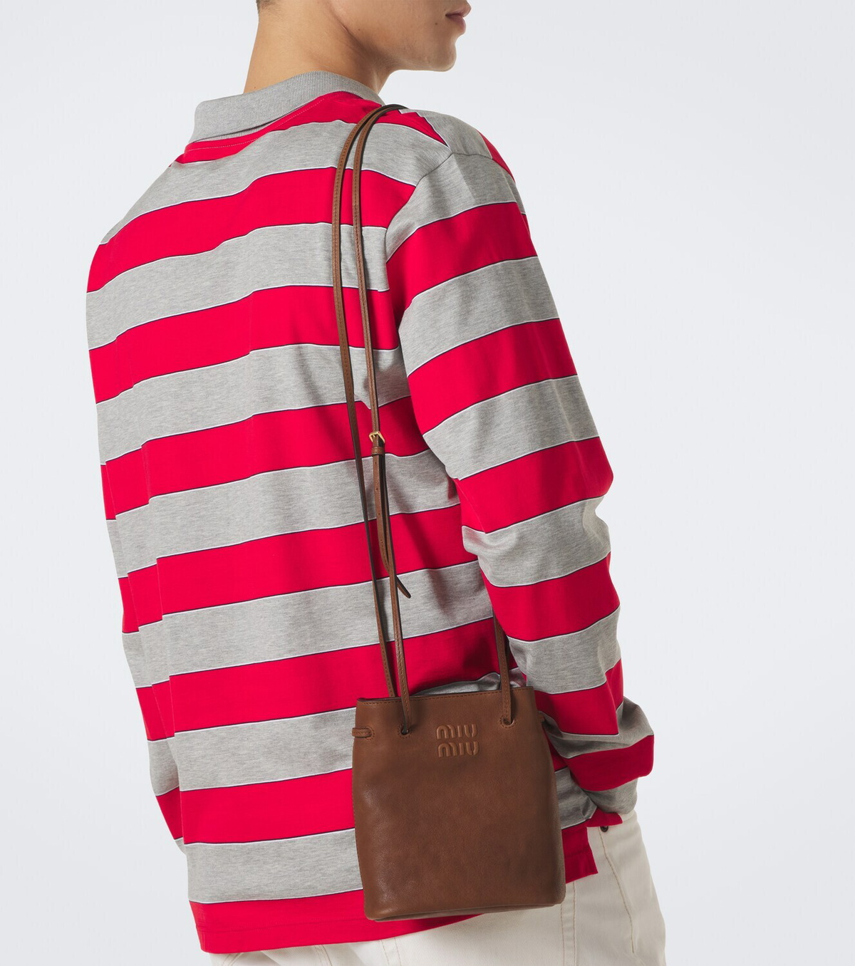 Miu Miu Mini leather bucket bag