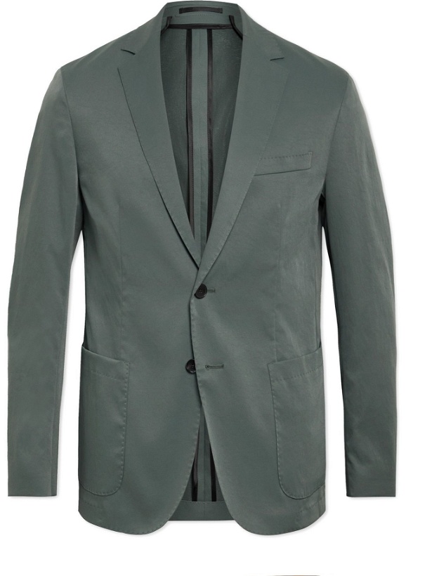 Photo: HUGO BOSS - Slim-Fit Unstructured Twill Suit Jacket - Green