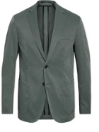 HUGO BOSS - Slim-Fit Unstructured Twill Suit Jacket - Green