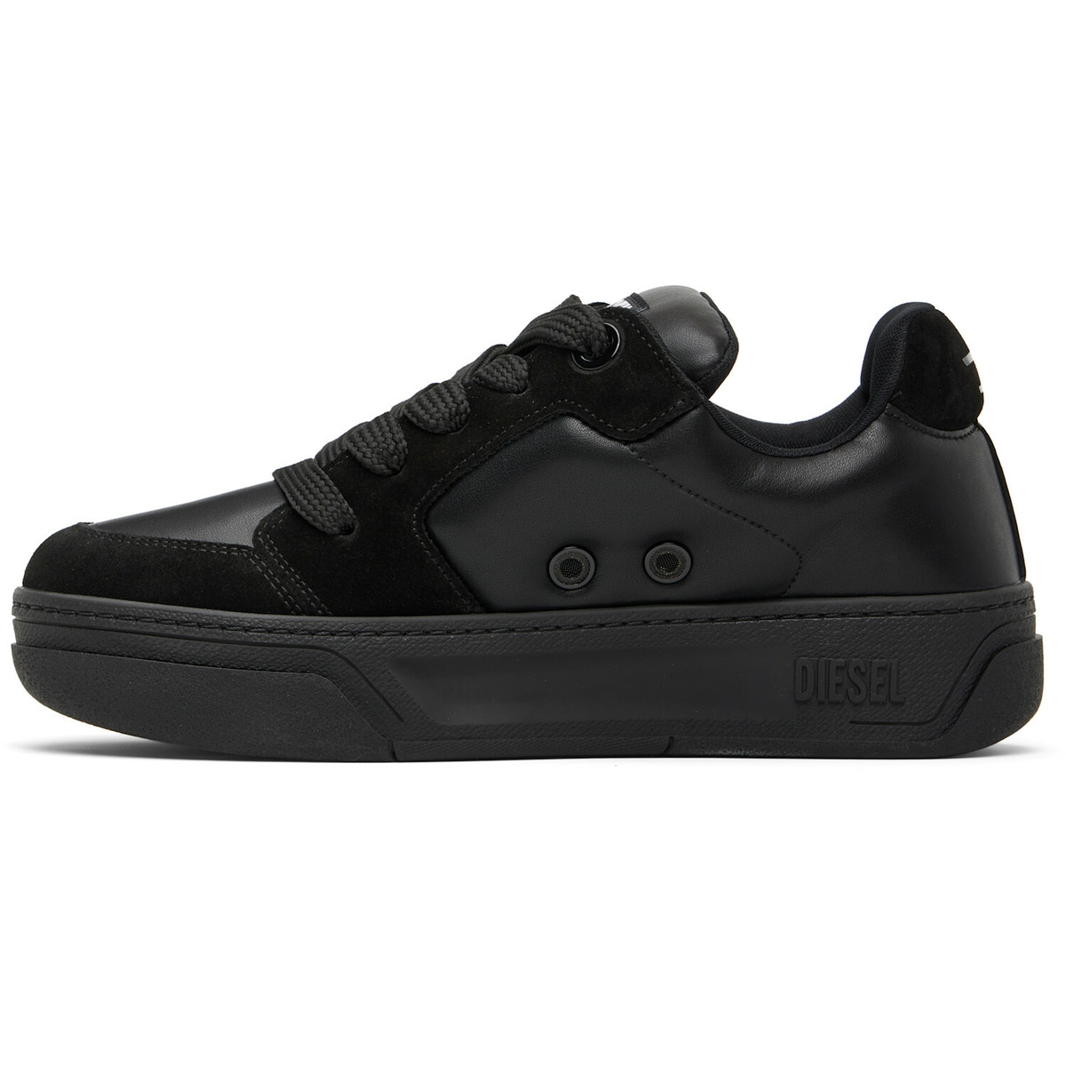 Diesel Black D-Ollie-Monochrome Sneakers