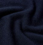 Altea - Slim-Fit Stripe-Trimmed Virgin Wool and Cashmere-Blend Sweater - Blue