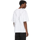 mastermind WORLD White Boxy Glitter Logo T-Shirt